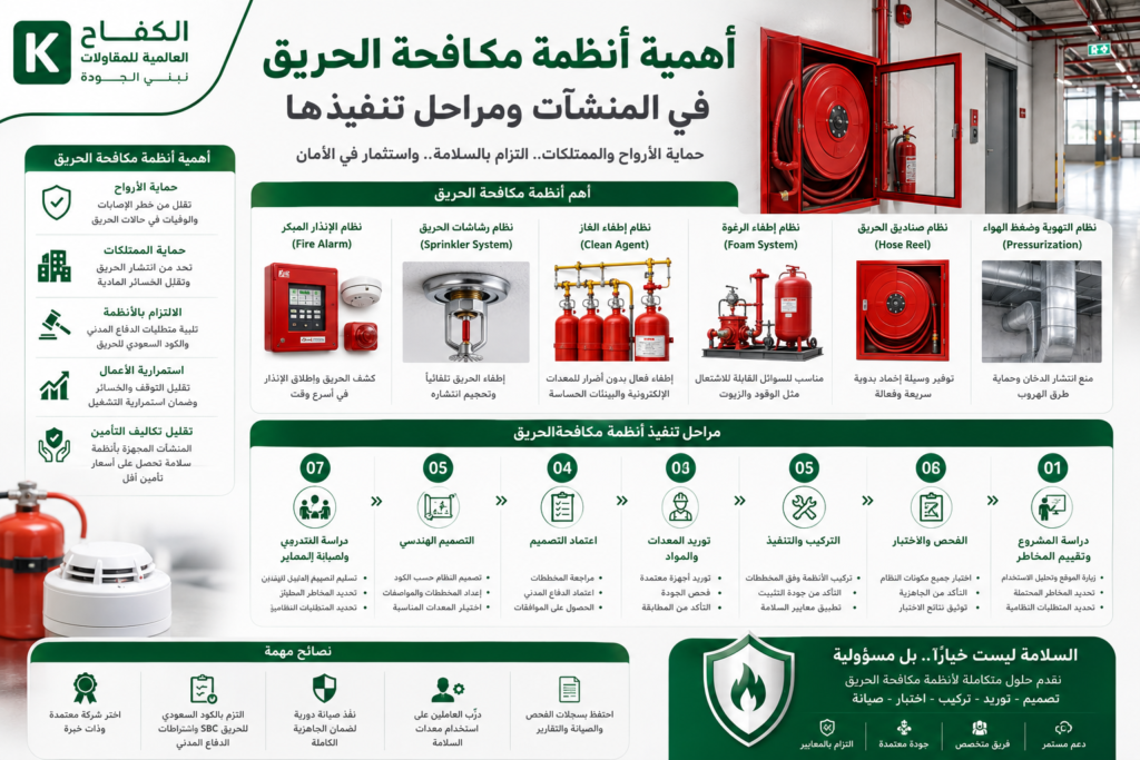 أنظمة مكافحة الحريق في المنشآت