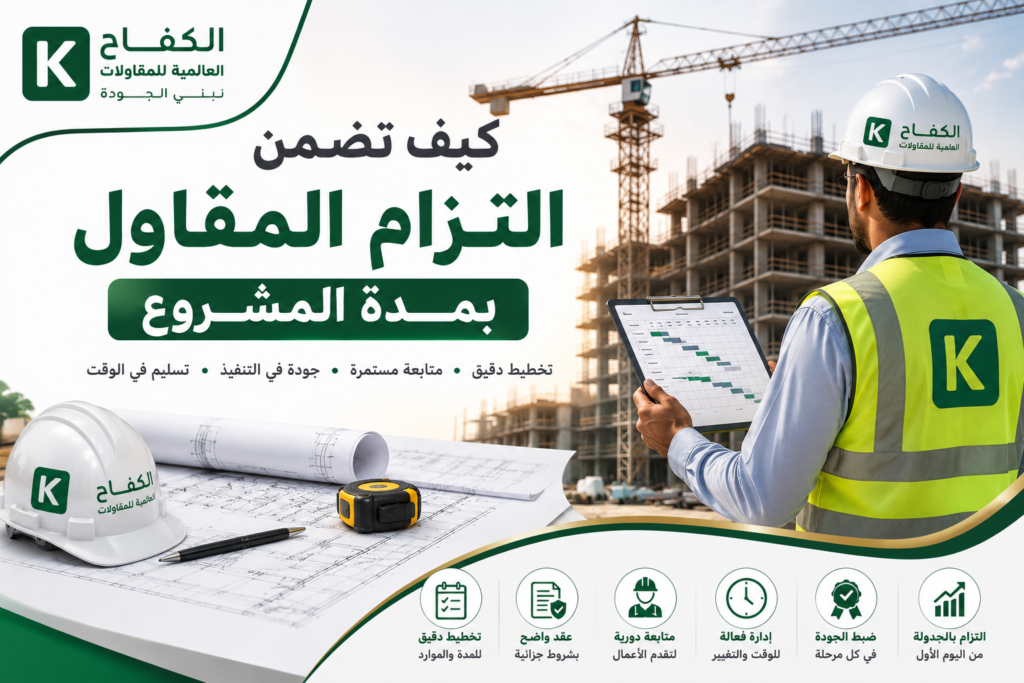 كيف تضمن التزام المقاول بمدة المشروع؟